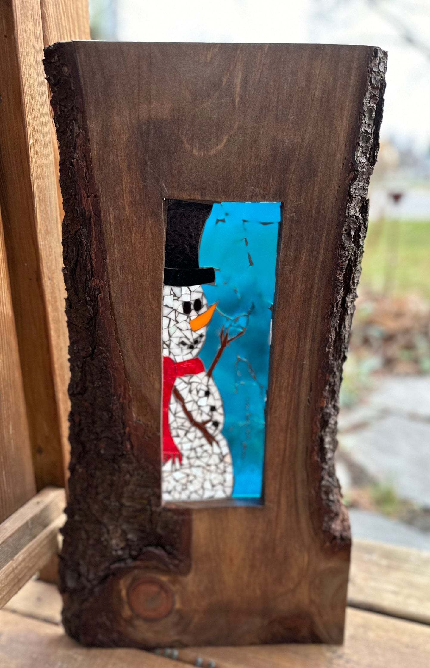 Cindy Laneville - Mosaic Artist Cookies Frosty!
Handmade stained glass mosaic art by artist Cindy Laneville
