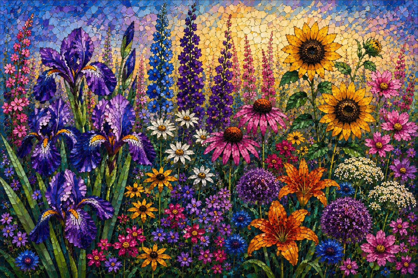 Cindy Laneville - Mosaic Artist Iris Floral Mosaic Workshop – July/August 2026