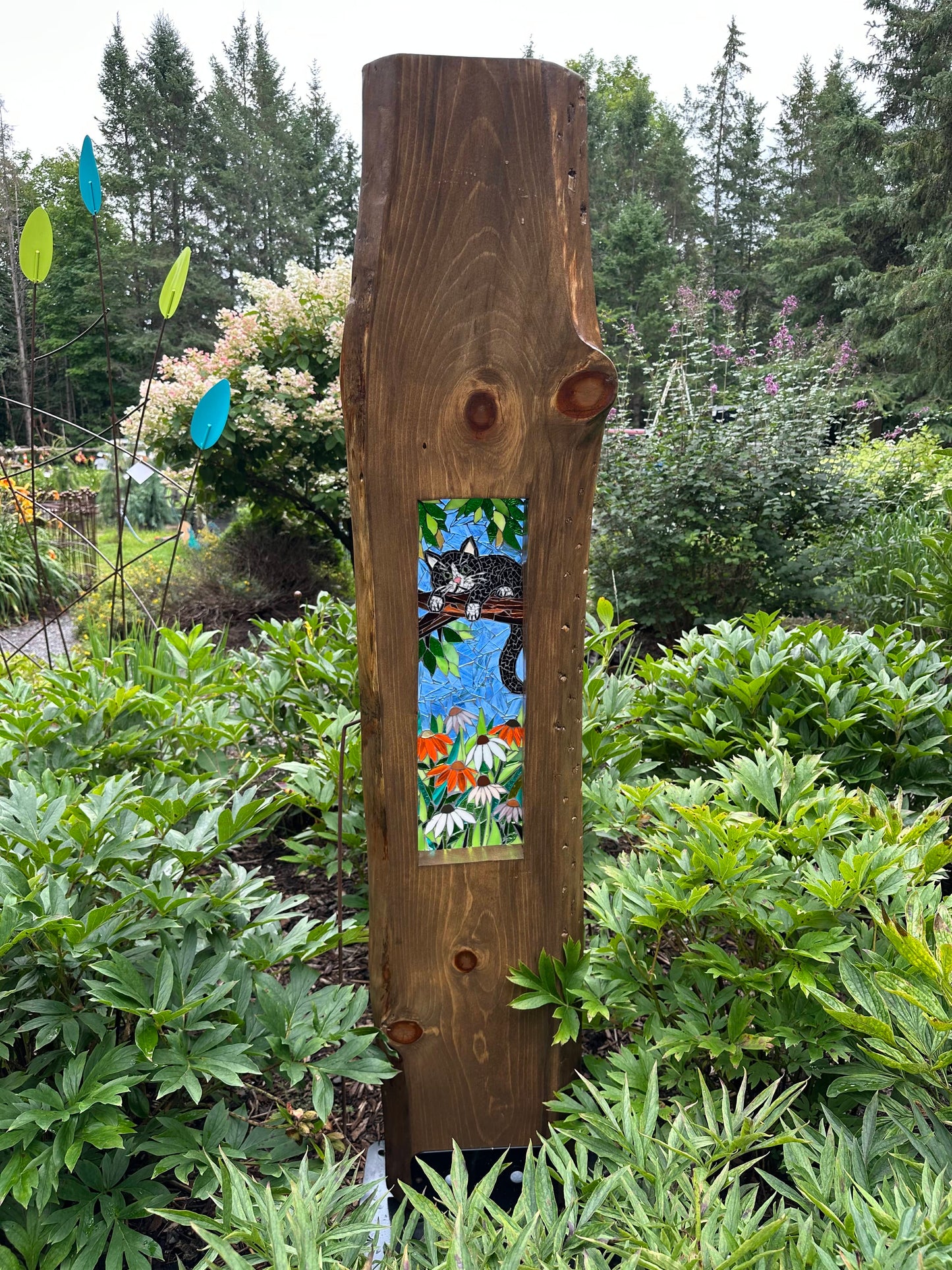 Cindy Laneville - Mosaic Artist Liveedge The Branch Manager - Live Edge Garden Art