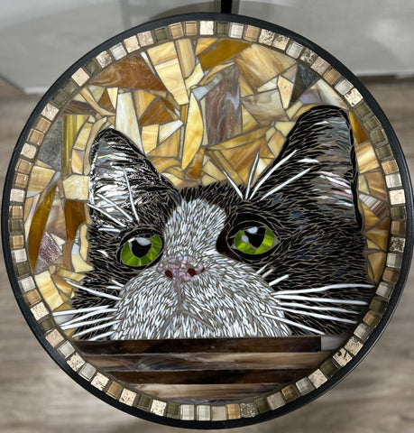Cindy Laneville - Mosaic Artist Tables Whiskers!