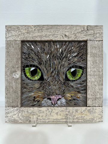 Cindy Laneville - Mosaic Artist wallart Kitty Kaleidoscope - Mini