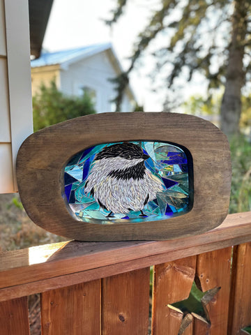 Cindy Laneville - Mosaic Artist cookies Chickadee Blues