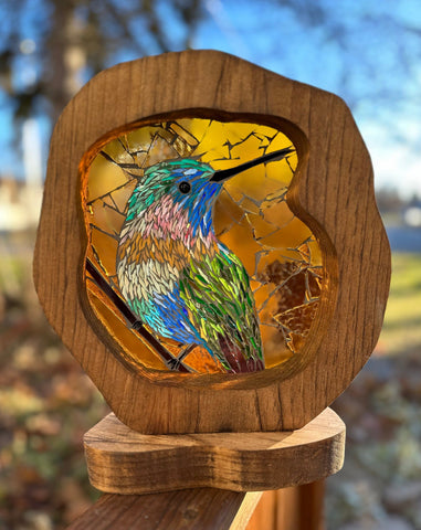 Cindy Laneville - Mosaic Artist cookies Hummingbird