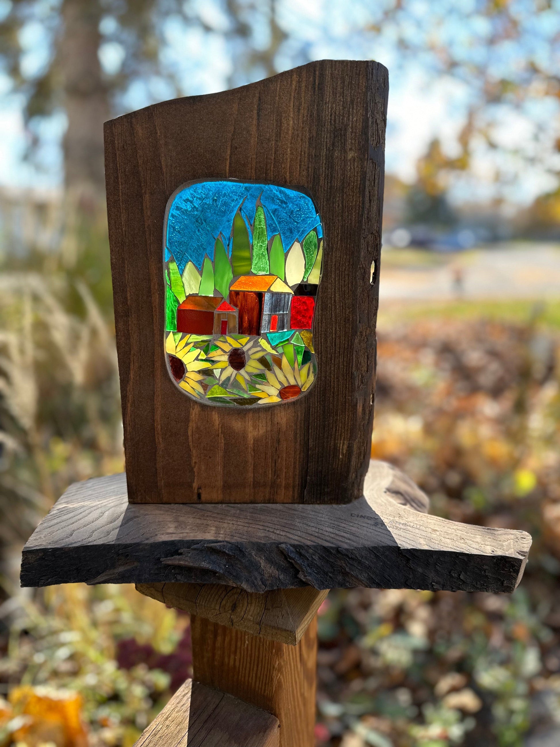 Cindy Laneville - Mosaic Artist Cookies Sunny Sills
Handmade stained glass mosaic art by artist Cindy Laneville