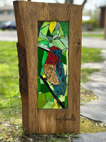 Cindy Laneville - Mosaic Artist cookies Sweet little Hummingbird