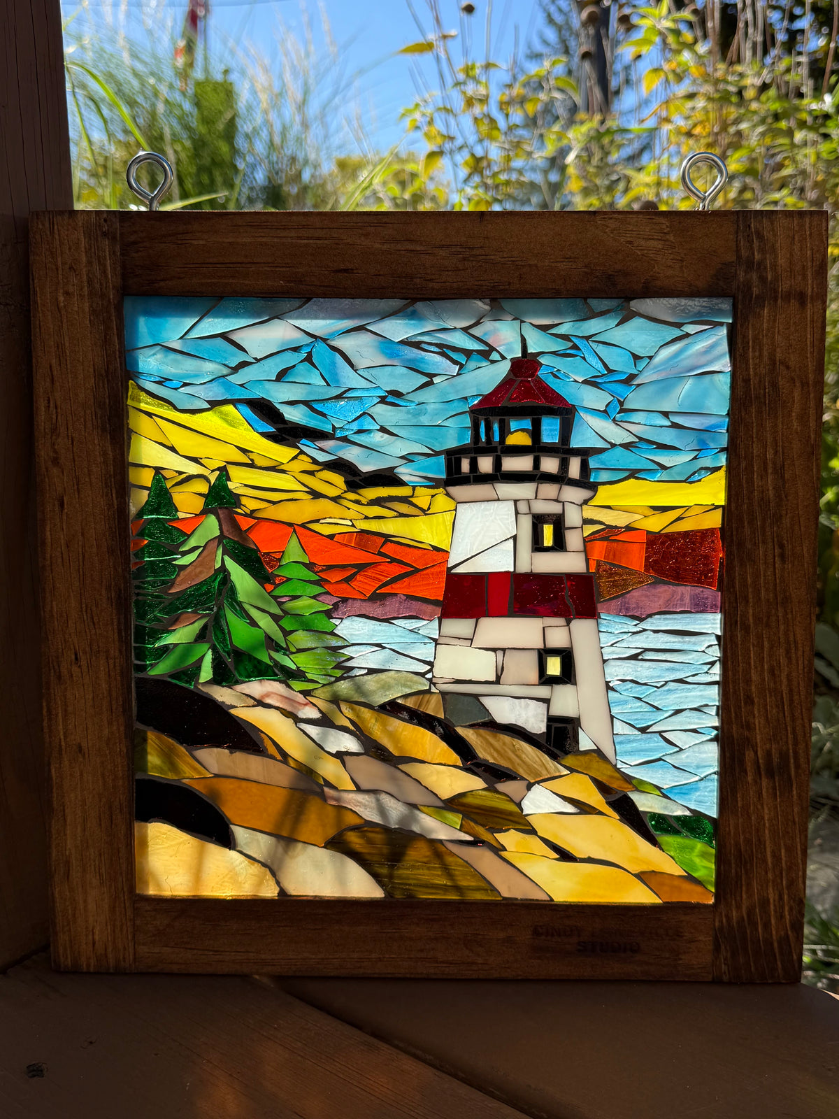 Cindy Laneville - Mosaic Artist DIY Kits DIY Mosaic Kit - Lighthouse - 13" x 13" Frame