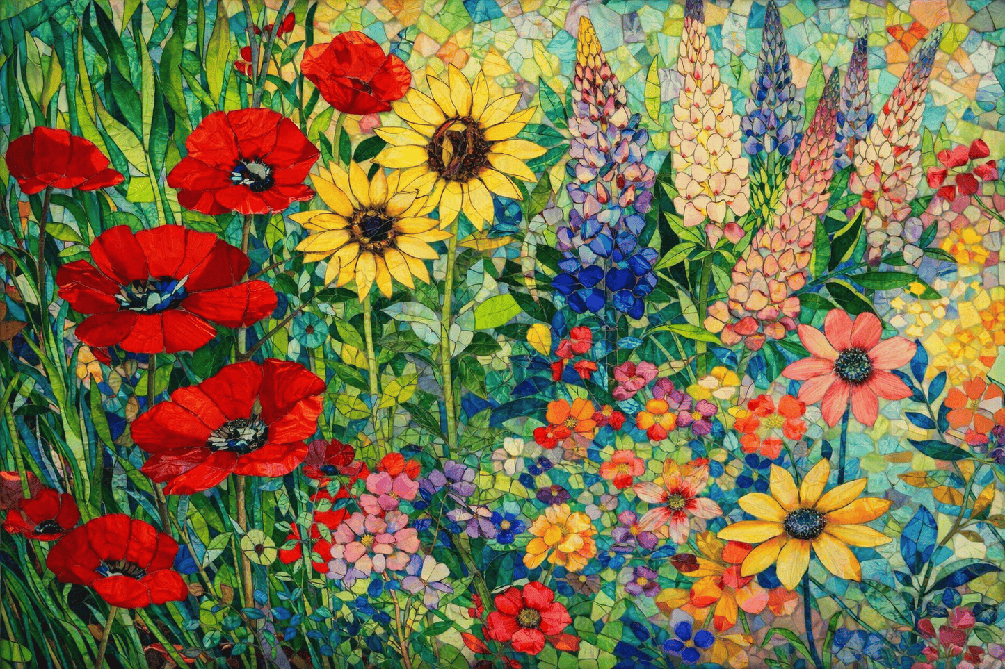 Cindy Laneville - Mosaic Artist Floral Garden Mosaic Project – 4 Session Online Course