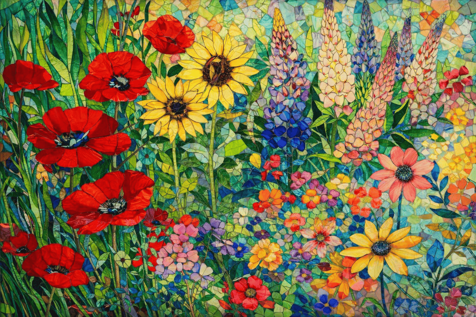 Cindy Laneville - Mosaic Artist Floral Garden Mosaic Project – 4 Session Online Course
