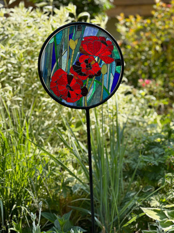 Cindy Laneville - Mosaic Artist Garden Art Stake