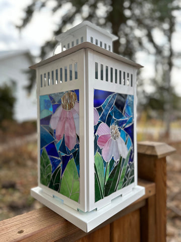 Cindy Laneville - Mosaic Artist Lanterns Pink Paradise - Large Lantern