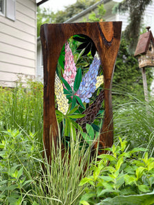 Cindy Laneville - Mosaic Artist Liveedge A Landscape of Lupins