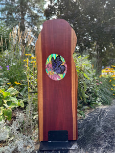 Cindy Laneville - Mosaic Artist Liveedge Echinacea Enchantment: Butterfly Mosaic Garden Art