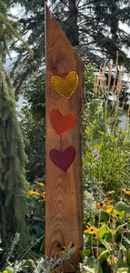 Cindy Laneville - Mosaic Artist Liveedge Harmony of Hearts and Glass