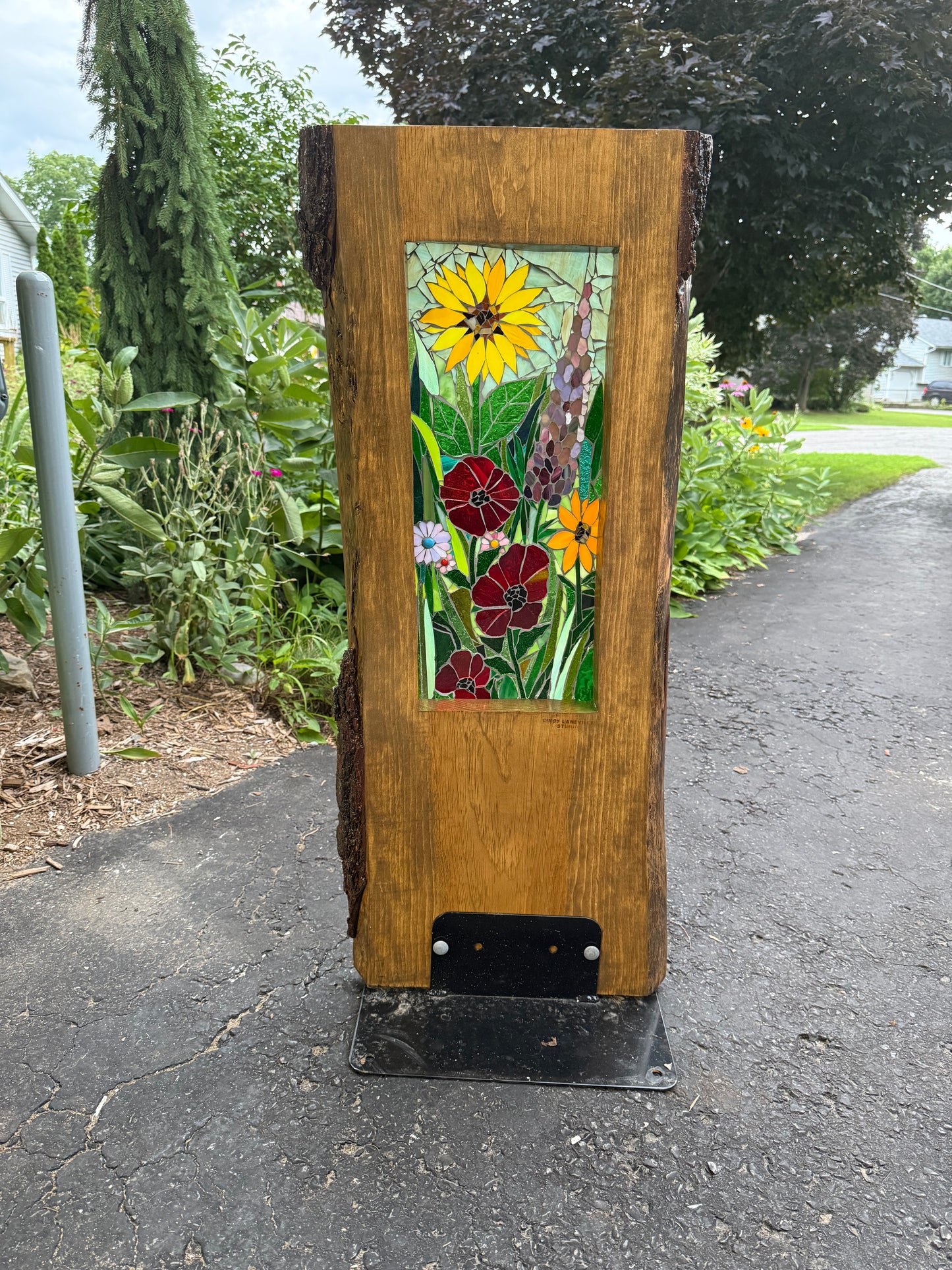 Cindy Laneville - Mosaic Artist Liveedge Summer's Symphony - Live Edge