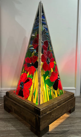 Cindy Laneville - Mosaic Artist Solar Prism Poppies