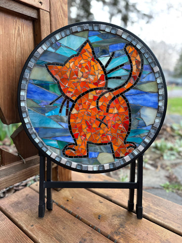 Cindy Laneville - Mosaic Artist Tables Ginger Glance - Table