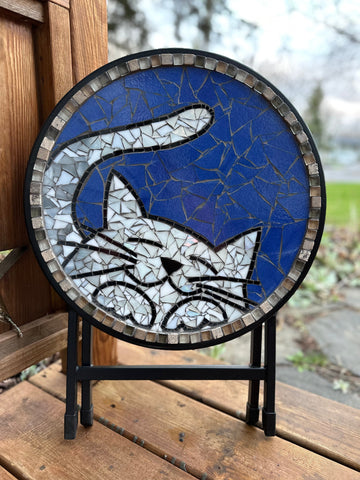 Cindy Laneville - Mosaic Artist Tables Snowball - Table