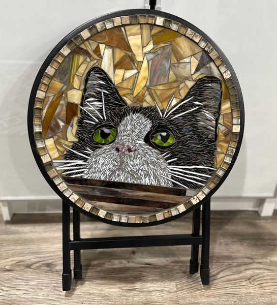 Cindy Laneville - Mosaic Artist Tables Whiskers!