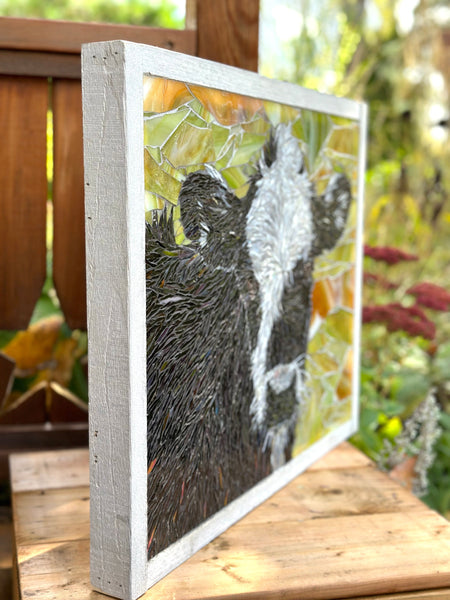 Cindy Laneville - Mosaic Artist wallart Moo-saic Holstein