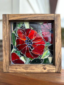 Cindy Laneville - Mosaic Artist wallart Poppies