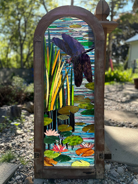 Cindy Laneville - Mosaic Artist Whimsical Wings: A Dragonfly’s Dance