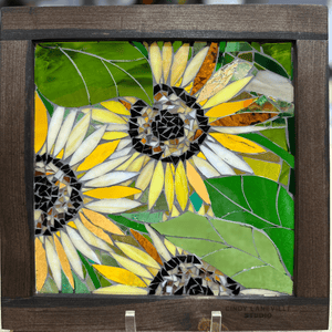 Cindy Laneville - Mosaic Artist Window Sunflowers!