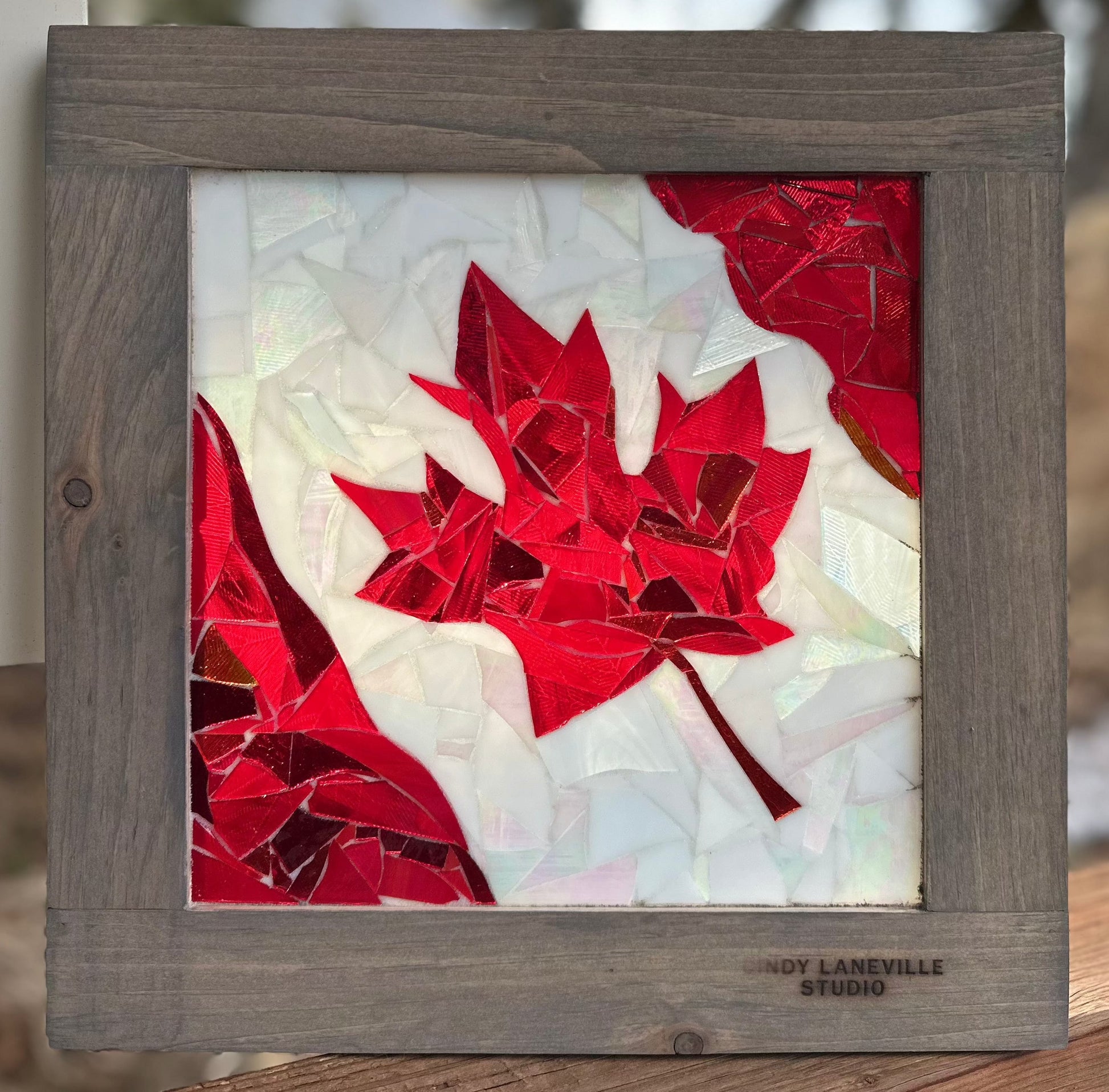 Cindy Laneville - Mosaic Artist Window True North, Bold and Free