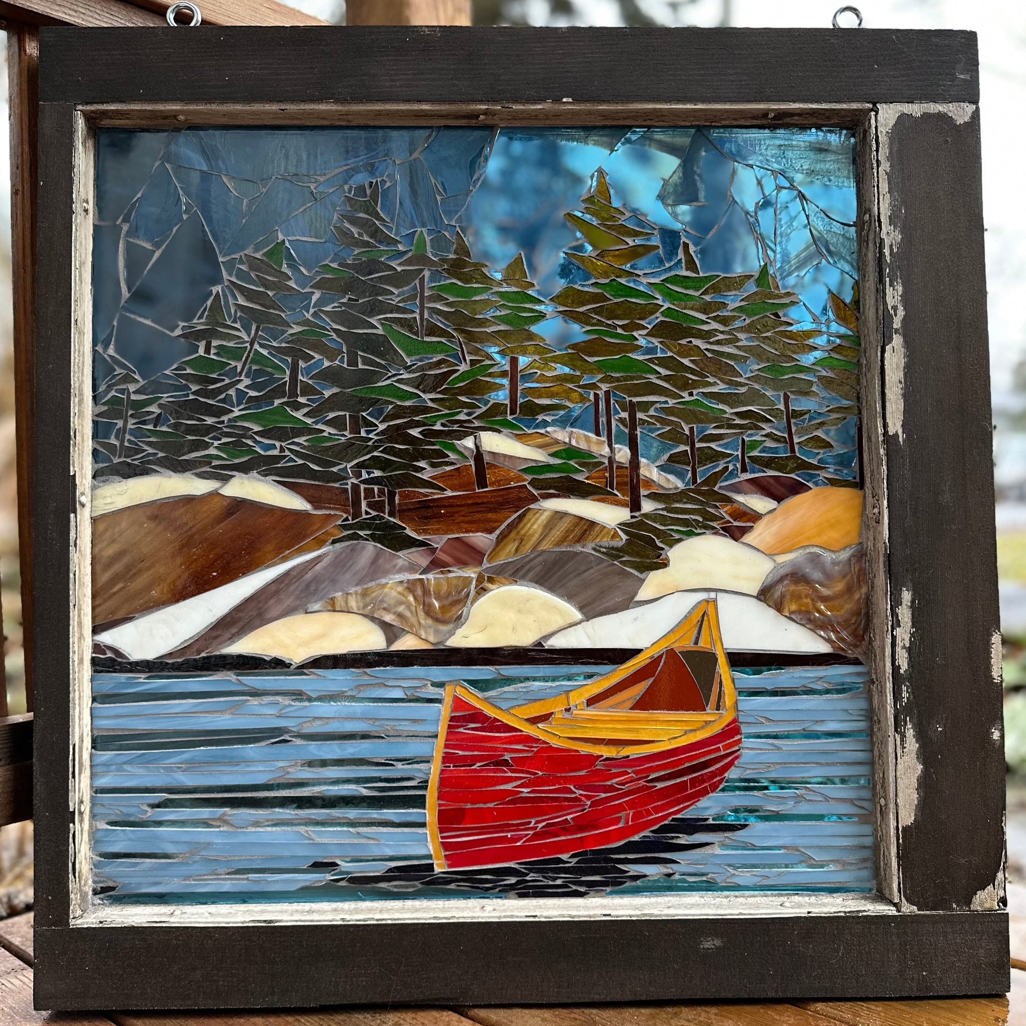 Cindy Laneville - Mosaic Artist Windows Reflections of Pine