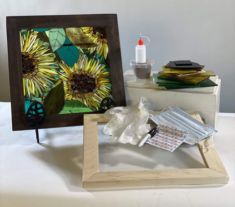 Cindy Laneville - Mosaic Artist DIY - Sunflowers - no tools kit