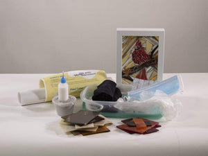 Cindy Laneville - Mosaic Artist kits Cardinal DIY Mosaic Kit - Tools Not Included