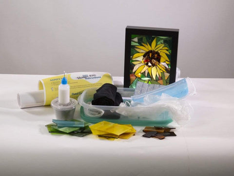 Cindy Laneville - Mosaic Artist kits Sunflower DIY Mosaic Kit - Tools Not Included