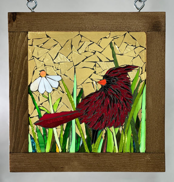 Cindy Laneville - Mosaic Artist Little Red Cardinal