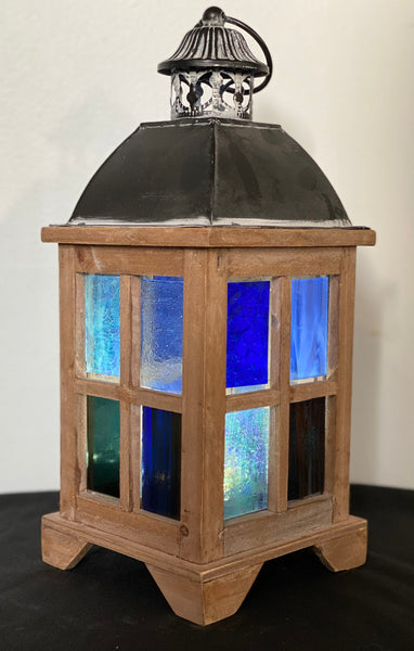 Cindy Laneville - Mosaic Artist Mini Lantern Series- Blues