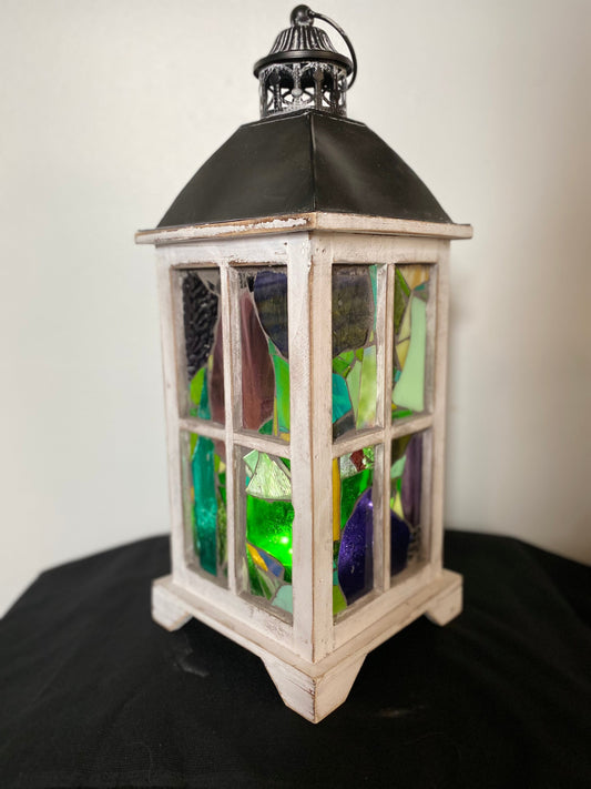 Cindy Laneville - Mosaic Artist Purple Flowers