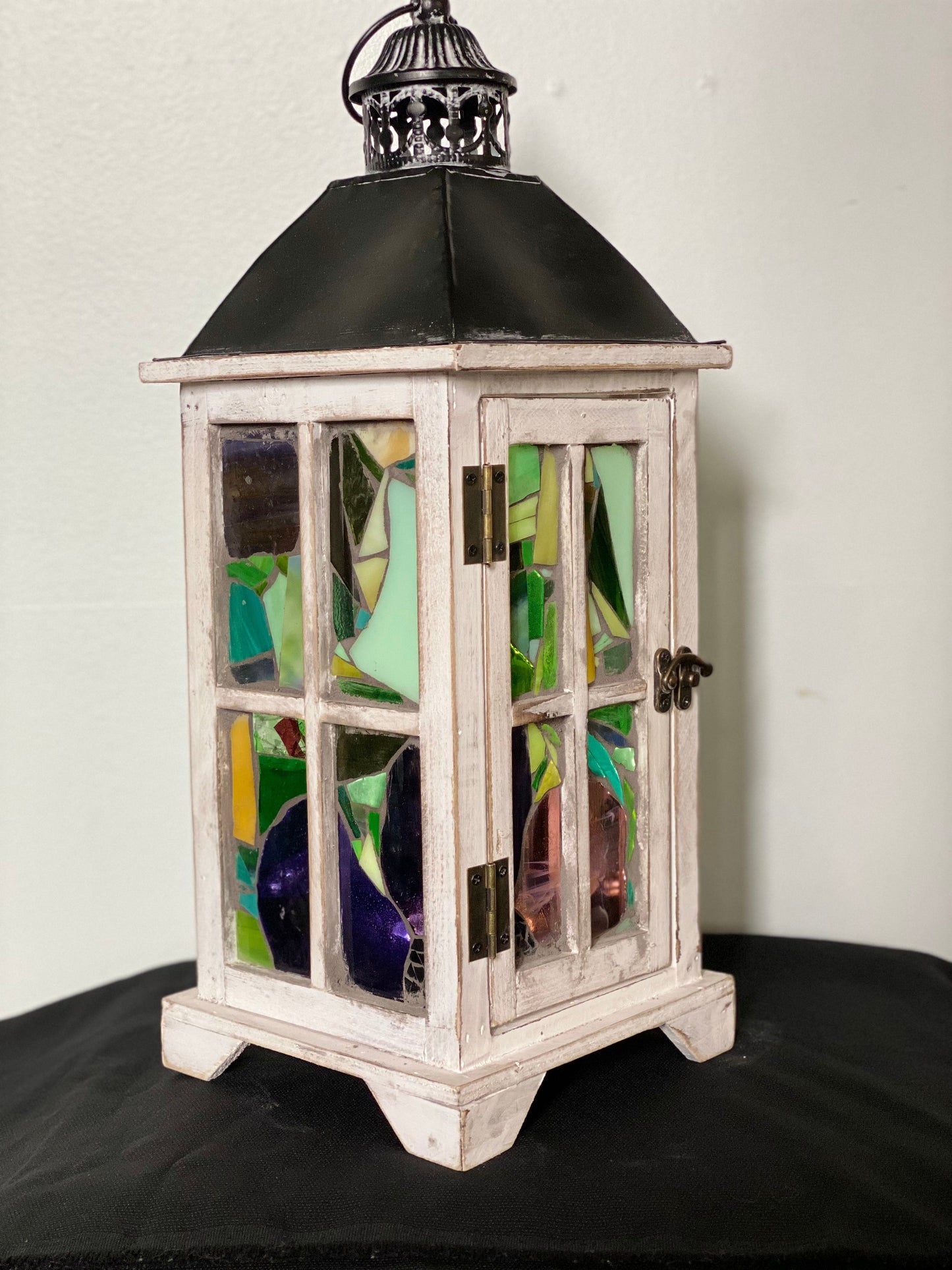 Cindy Laneville - Mosaic Artist Purple Flowers